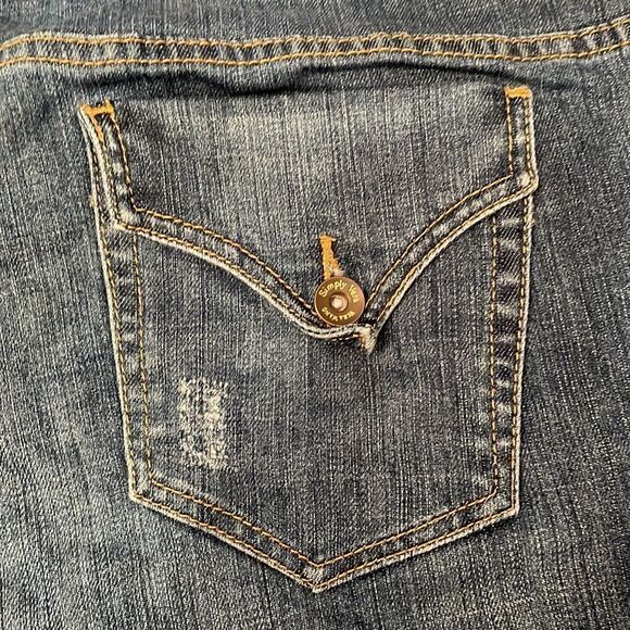 Simply Vera Vera wang jeans 8 stretchy blue straight - Picture 2 of 14